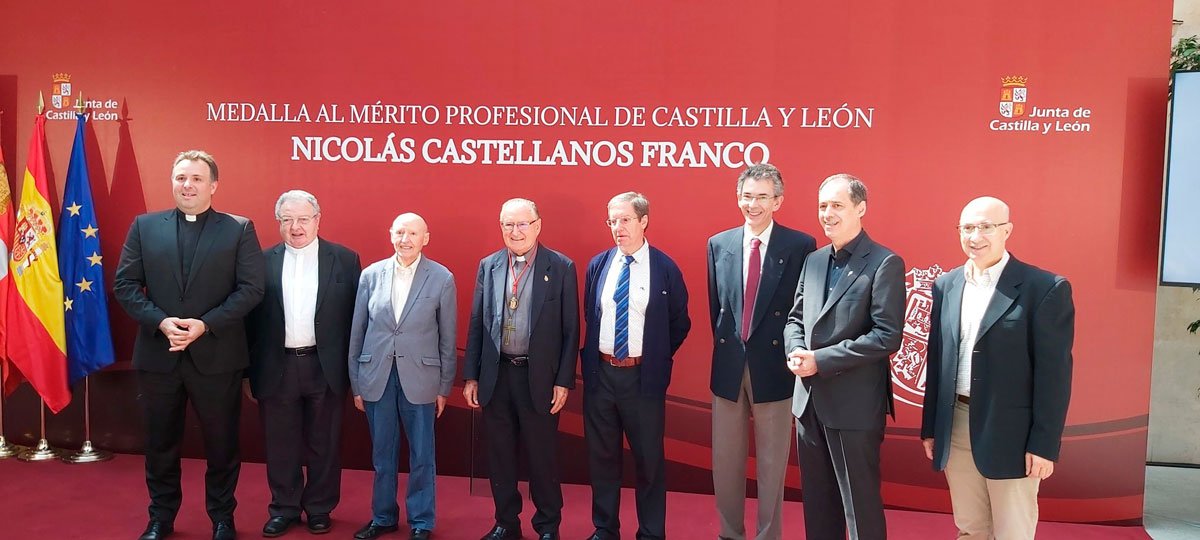 Nicolás Castellanos Franco, fundador de Hombres Nuevos, recibe la Medalla al Mérito Profesional de la Junta de Castilla y León