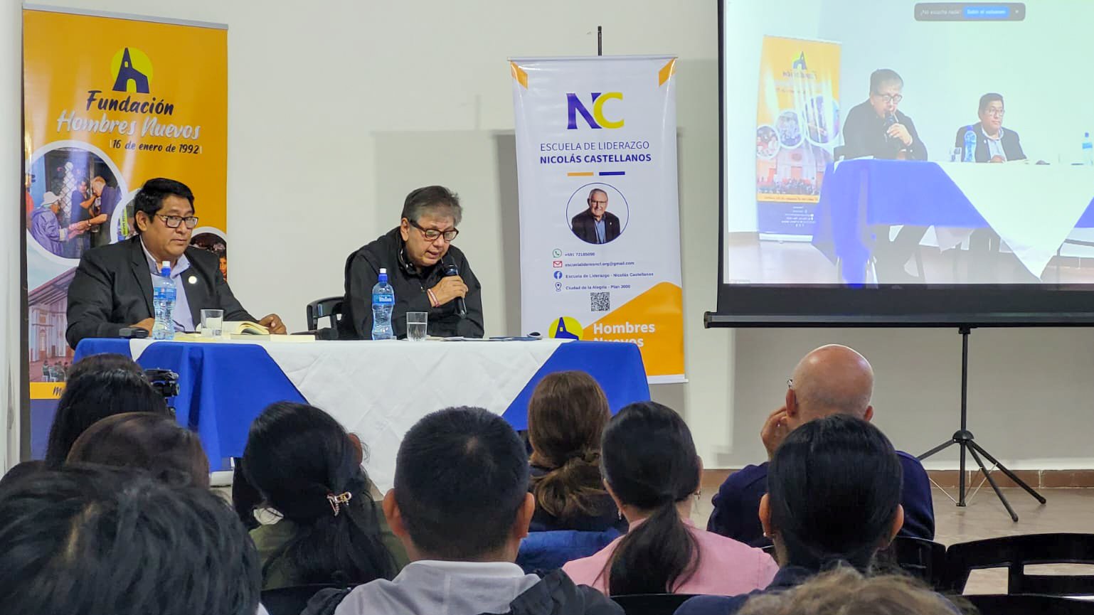 Presentación de la Escuela Iberoamericana de Liderazgo “Nicolás Castellanos Franco” en Santa Cruz de la Sierra (Bolivia)