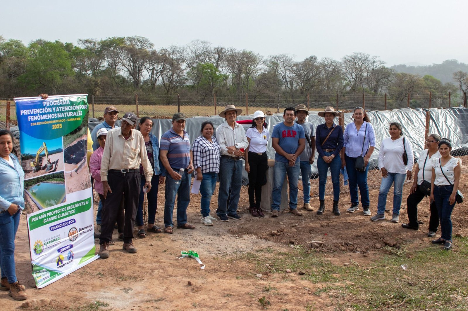 Concluye la primera Fase del proyecto de construcción de 4 reservorios en el municipio de Caraparí financiado por la Diputación de Valladolid